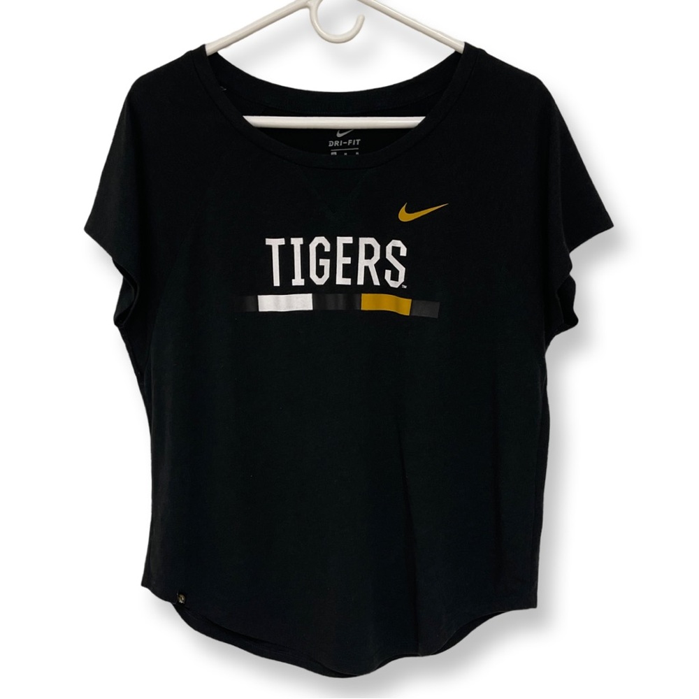 Mizzou Missouri Tigers Nike Dri-Fit NCAA Athletic Top Women’s Medium Black